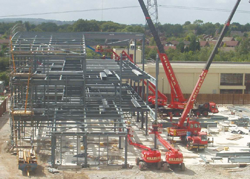 Access within the site for deliveries, cranes and MEWPs (Image courtesy of James Killelea & Co. Ltd.)