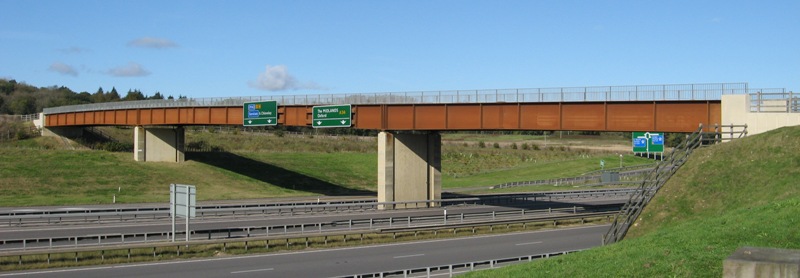 Half-through bridleway bridge, &#39;&#39;A34/M4 Junction 13, Chieveley&#39;&#39;