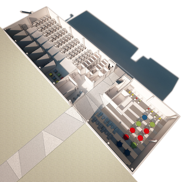 Indicative cutaway of Building 1