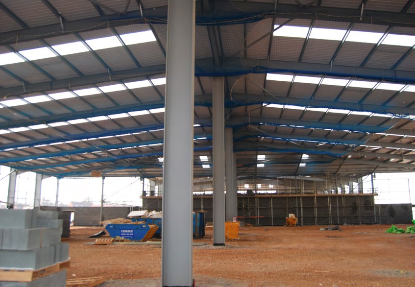 Portal frames are ideal for retail units