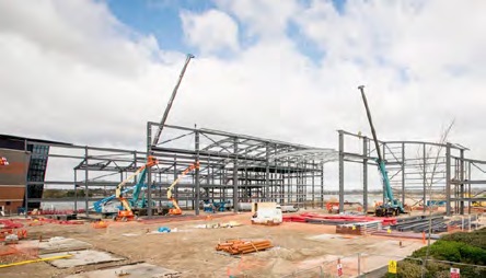 Steelwork’s speed of construction was important to this project