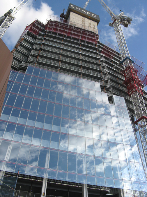 Construction of the Shard, London Bridge station