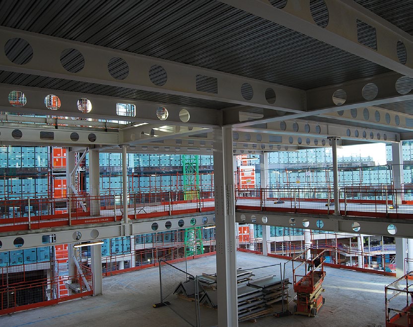 The atrium has been designed so that it can be infilled if required