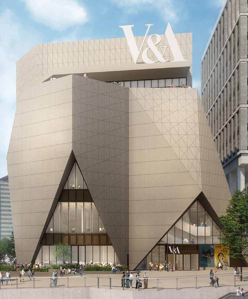 The completed V&amp;A will form a central element of the East Bank development in Stratford