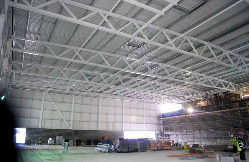 The large open-plan sports hall at Oldham Sports Centre