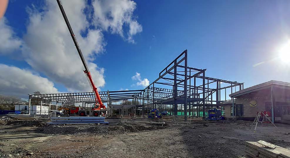 Westok cellular beams form the required long-span areas of the centre