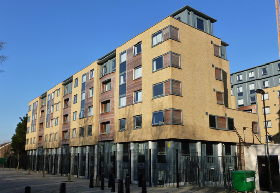 Brick slips used for the upper levels of a building.&lt;br&gt;&#39;&#39;(Image courtesy of Unite Modular Solutions)&#39;&#39;