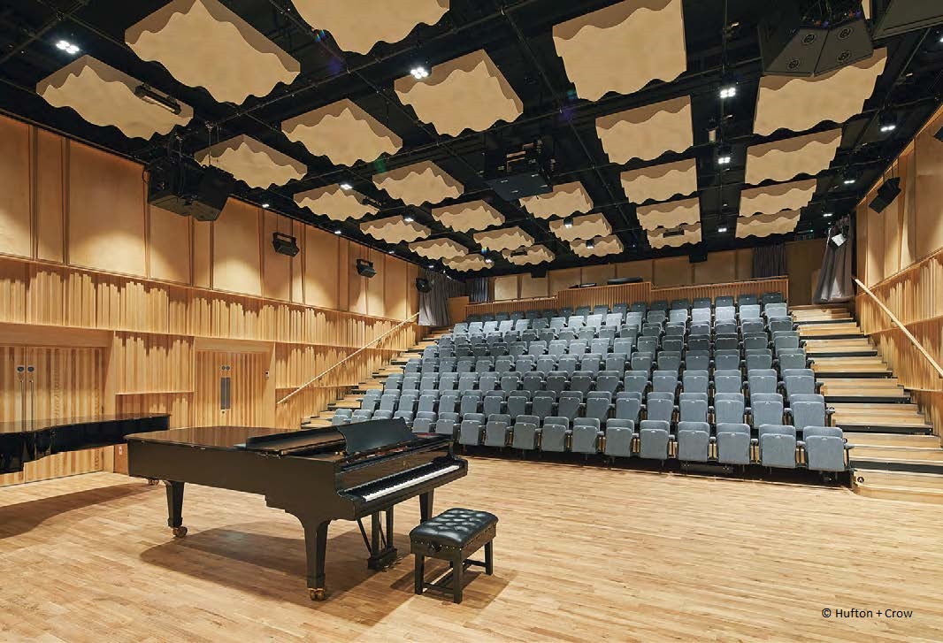 There are five totally-isolated performance spaces
