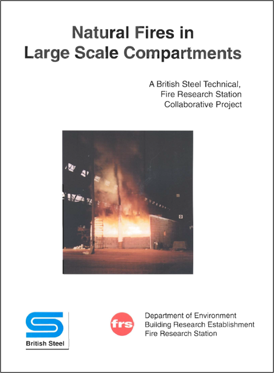 Natural fire tests in large scale compartments