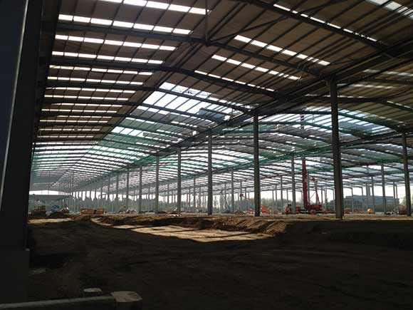 The structure’s width is said to have challenged and pushed the boundaries of steel design