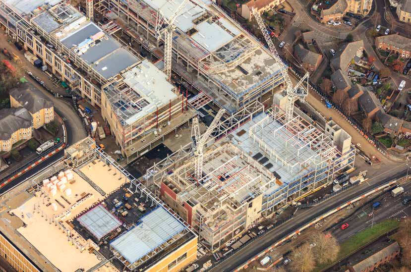 Picture shows Block 3 which is two structures either side of the street and Blocks 1 and 2 at the bottom of the photo