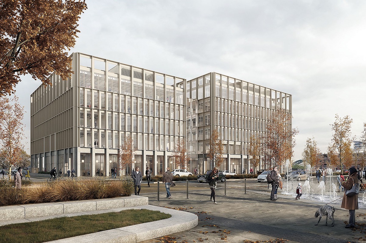 The twin blocks are five storeys and six storeys high