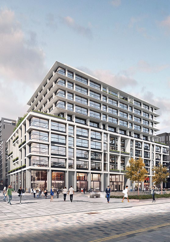 Visualisation of the completed building