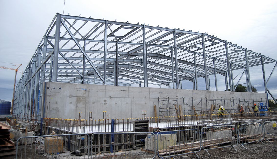 Various forms of stability are used including the structural walls