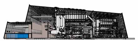 Inside the completed facility