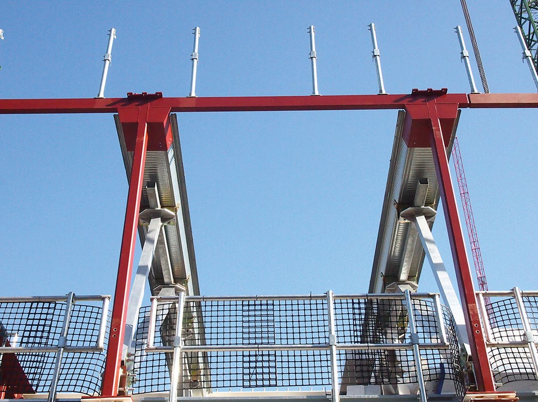 ComFlor beam elements are spaced at 3m intervals