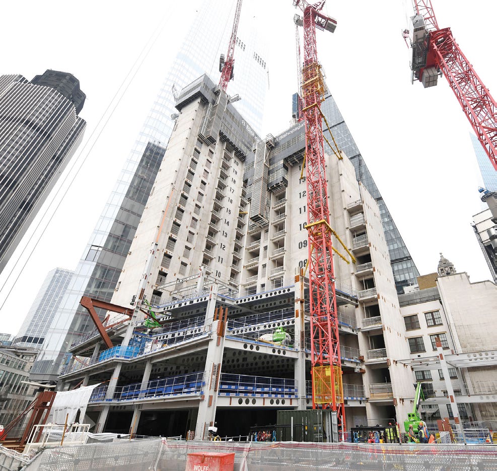 Steelwork begins on the 50-storey tower