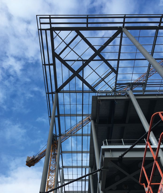 A canopy tops the media hub