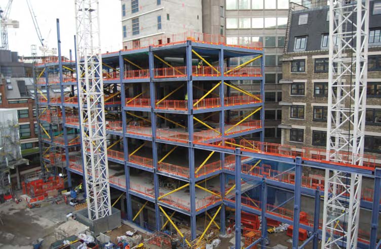 The steel frame will remain exposed