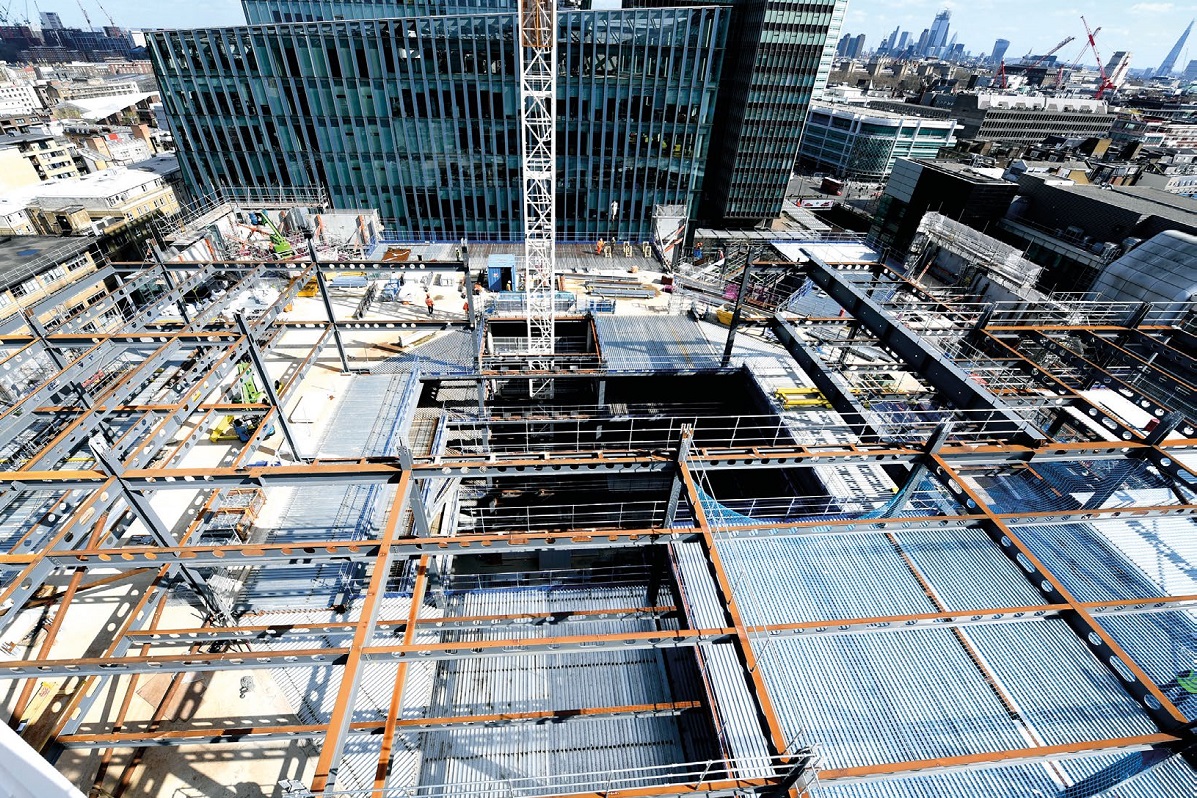 A steel solution for the project&#39;s new floorplates was the most environmentally-friendly option