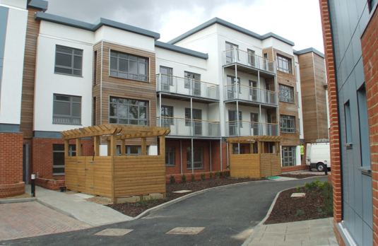 3 and 4 storey housing using modular construction, Twickenham&lt;Br&gt;&#39;&#39;(Image courtesy of Futureform)