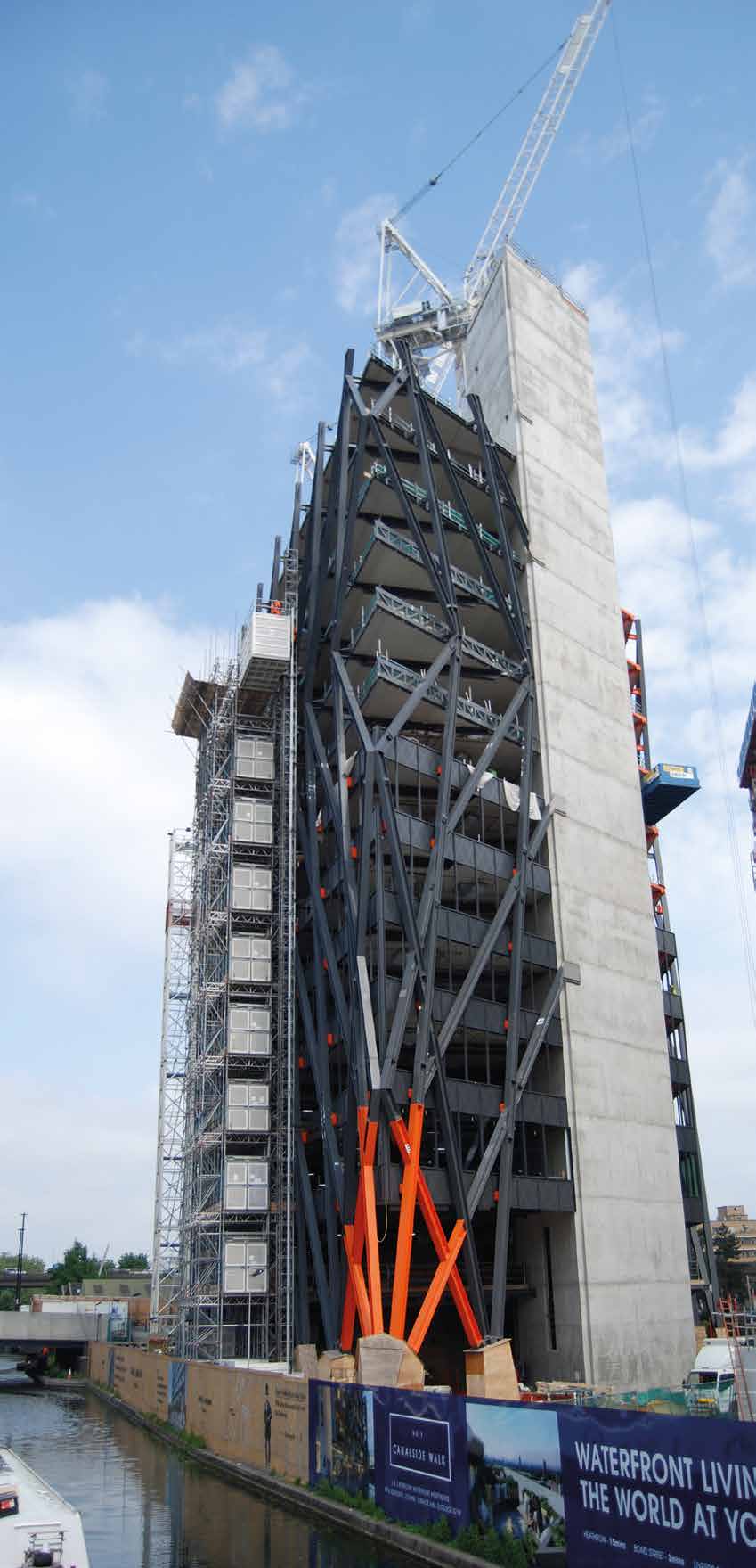 Brunel Building features an eye-catching steel exoskeleton