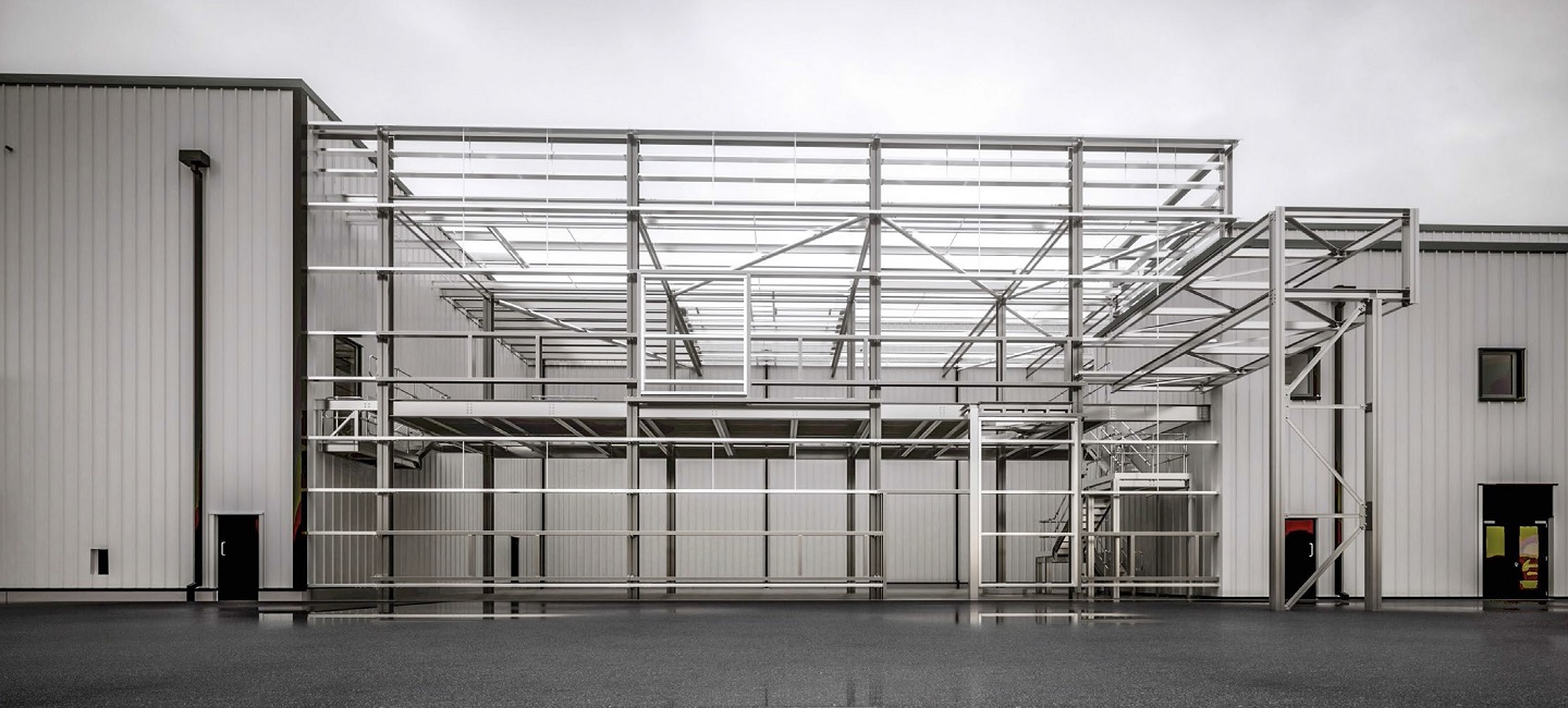 The extension has been built in and around a functioning biopharmaceutical works