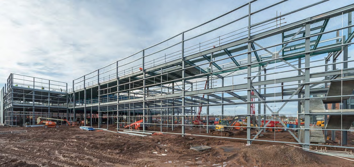 Steel construction has played a pivotal role on the entire Longbridge redevelopment