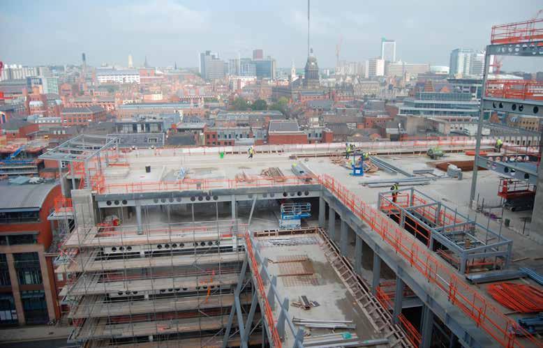Level nine’s sky garden overlooks Leeds City Centre