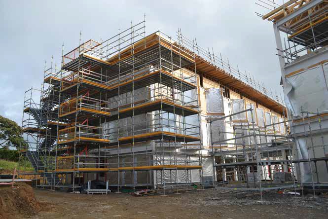 Steelwork’s ease of erection was crucial on a site prone to high winds