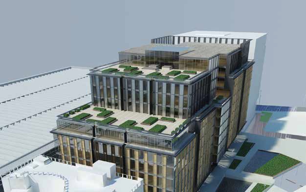 Visualisation of the completed building