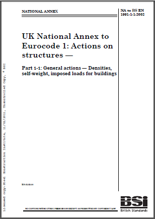 Typical cover page of a National Annex &lt;br&gt;to a Eurocode part