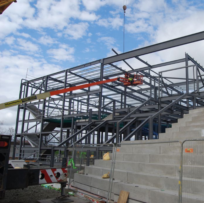 Terraced seating for the amphitheatre