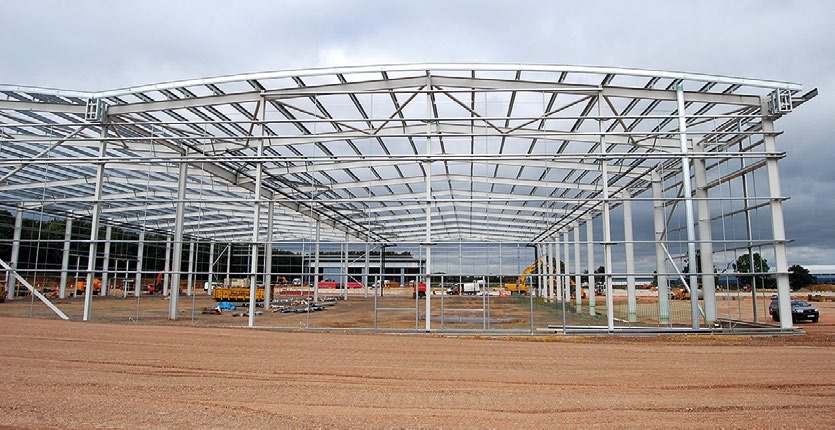 The De-Kit building has two 28m-wide spans