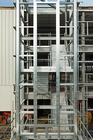 Caunton has also installed six external staircases