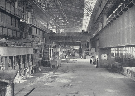 Inside the steel plant