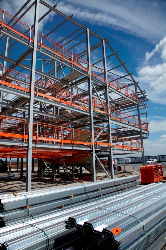 Diagonal steel bracing – Silverstone&lt;br/&gt;&#39;&#39;(Image courtesy of Kingspan Structural Products)&#39;&#39;