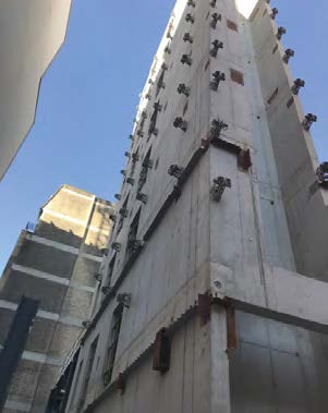 A single core provides the steel frame with its stability