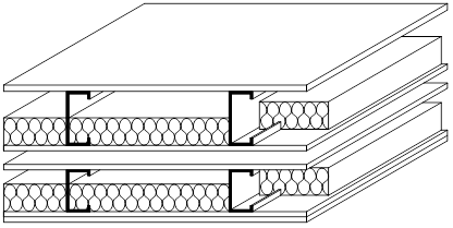 Light steel joists and ceiling for modular construction