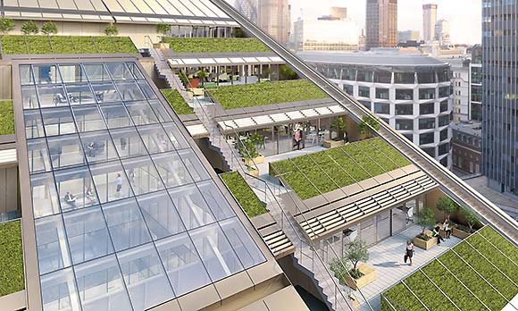 The upper floors will feature outdoor terraced areas…