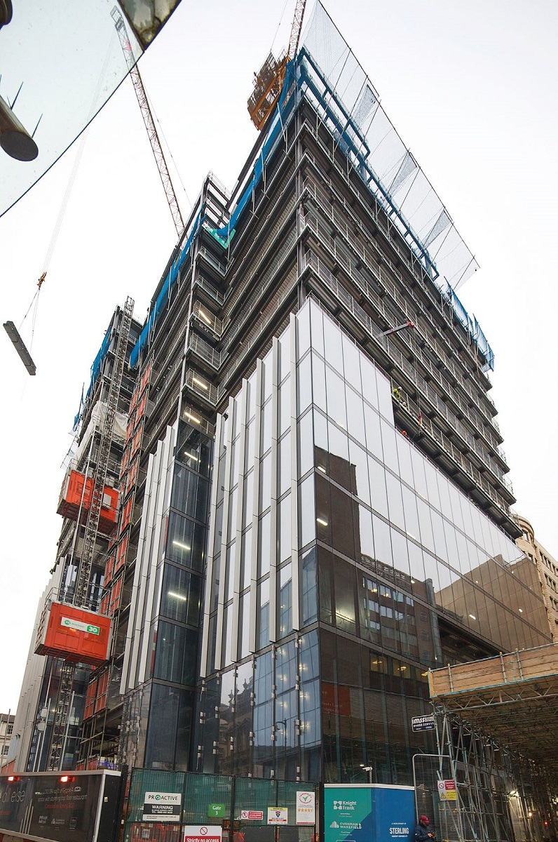 More than 2,400t of structural steelwork has been used for the project