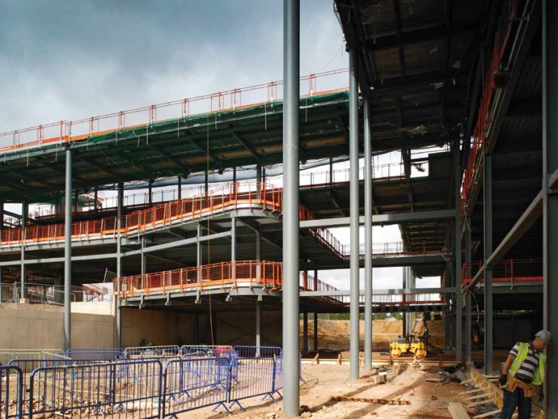 The steel frame provides flexibility for future expansion