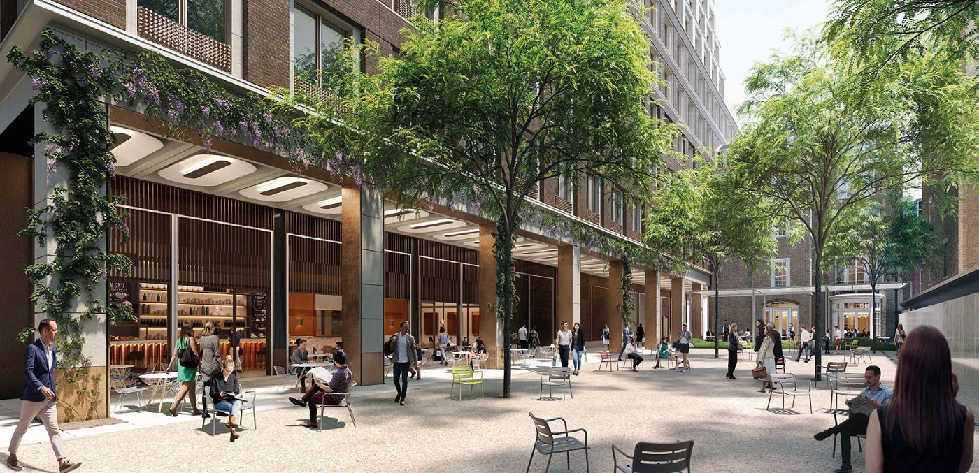 The project will create a new public courtyard