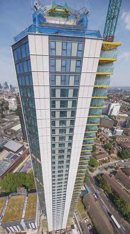 Working at height was one of the main challenges which had to be overcome