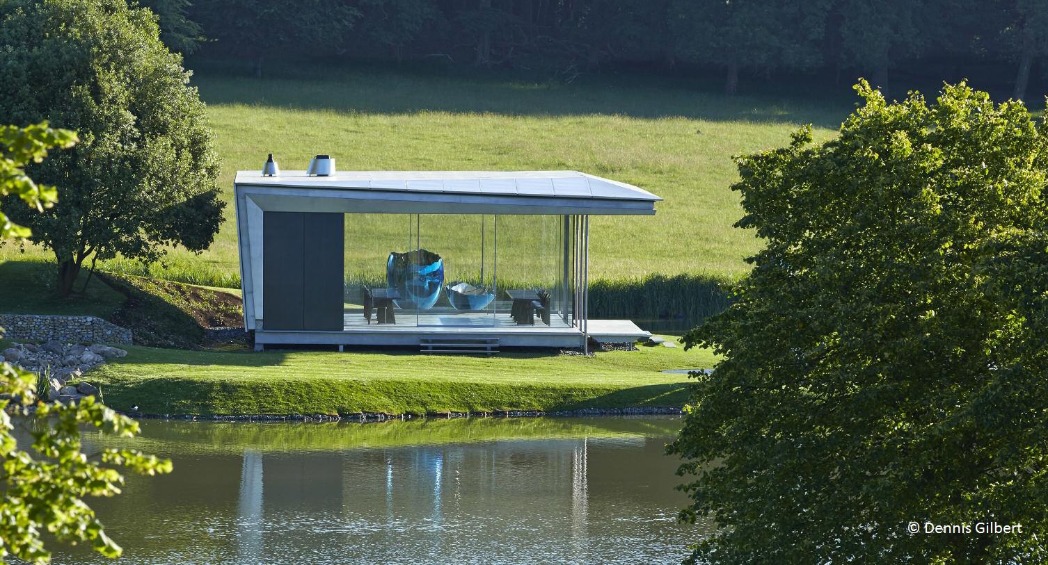 Island Pavilion and Footbridge, Wormsley