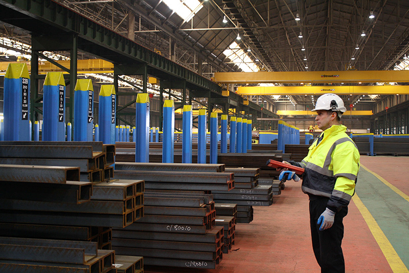 Rolled sections at British Steel, Teesside