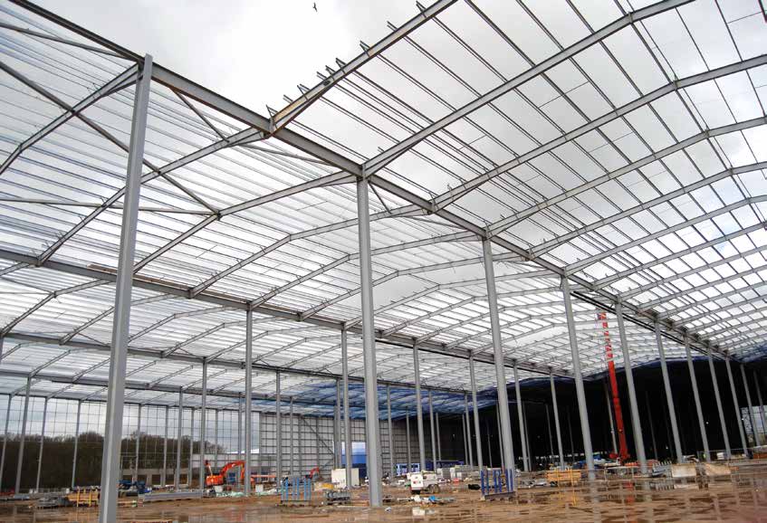 Plot 520’s 200m-wide frame during construction