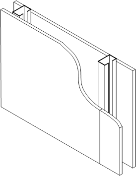 Single light steel frame (without quilt)