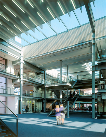 Circulation space at The Business School, Bexley