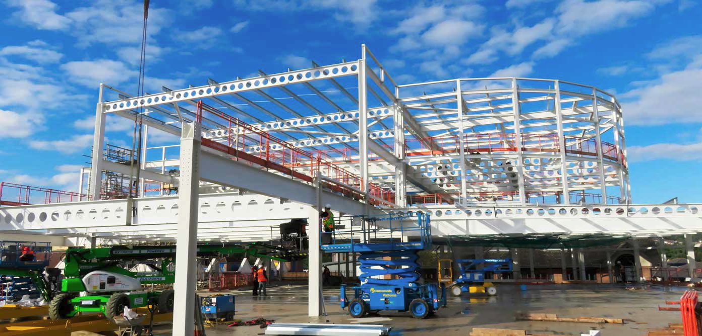 Westok cellular beams have been used throughout to create long spans